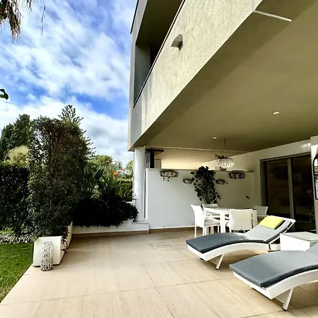 Modern Flat With Private Garden In Royal Banus Apartment Marbella