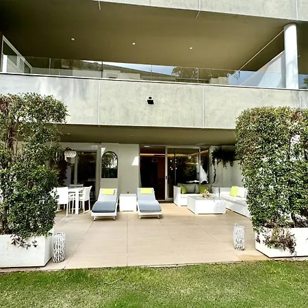 Modern Flat With Private Garden In Royal Banus Apartment Marbella