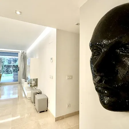 Modern Flat With Private Garden In Royal Banus Apartment Marbella